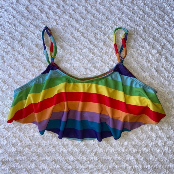 Wildfox Other - Wildfox Swim rainbow Bikini Top Swimsuit Medium